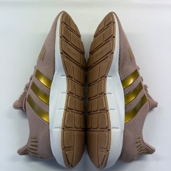 Adidas Swift Run Ash Pearl Beige Men Sz 6 Running Shoe AC8538 Metallic Rose Gold - Picture 10 of 14